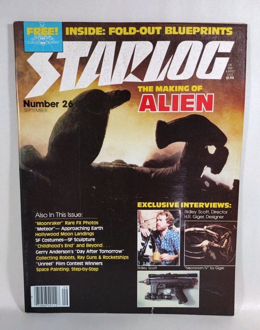Starlog Magazine June 1979 #23 24 25 26 Complete Alien Movie Concept Conent