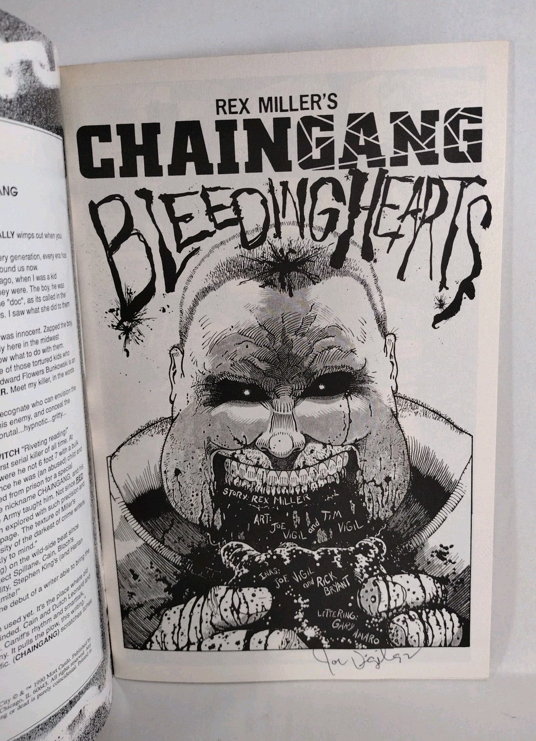 Rex Miller's Chain Gang #2 (1990) Northstar 1st Print Comic Mark 3x Signed