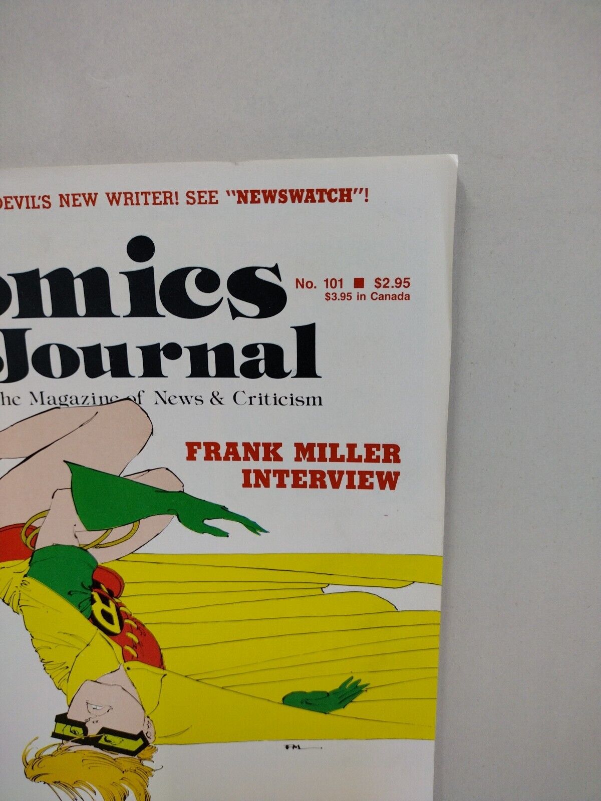 Comics Journal Magazine #101 (1985) Frank Miller Batman Dark Knight Interview 