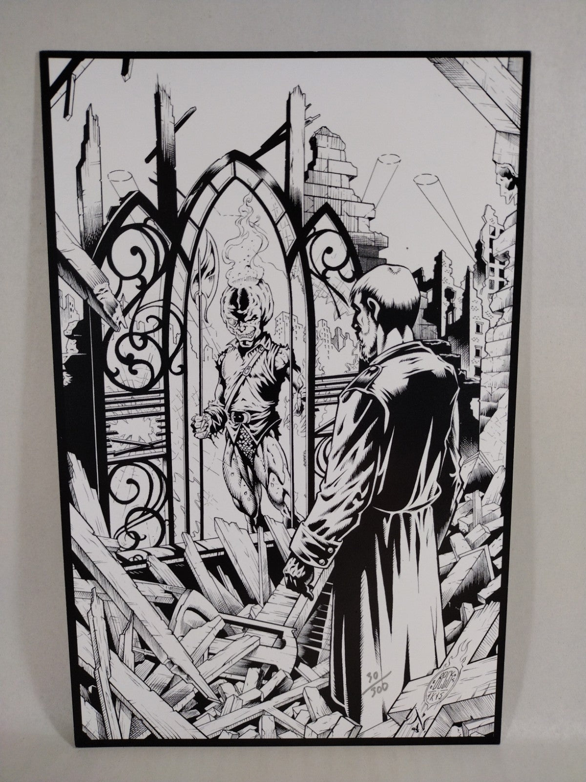 Jack The Lantern (2005) Limited 10 X 6.5" Print Numbered 30/300 Jeff Beck Art