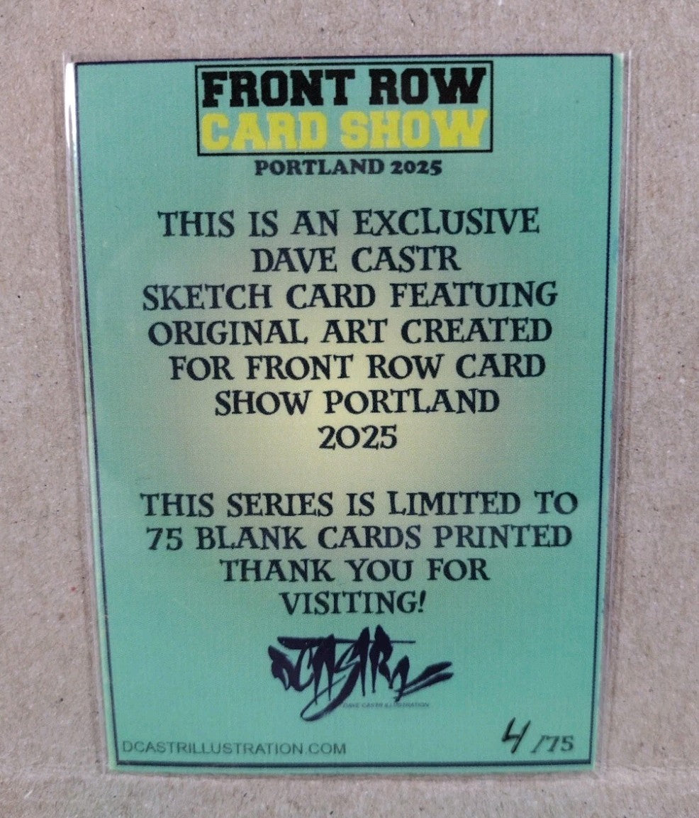 DCastr (2025) Front Row Show Exclusive Sketch Card W Original Liquidator Art
