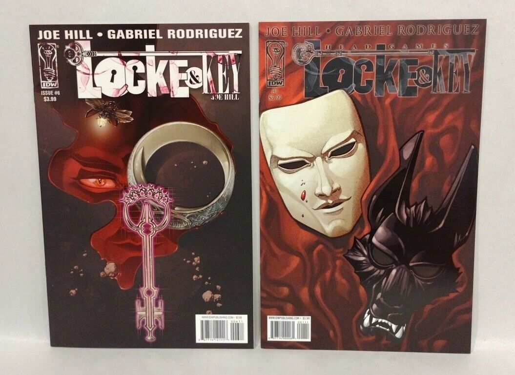 Locke And Key IDW Complete Comic Sets #1-6 (2008) Head Games #1-6 1st Prints NM