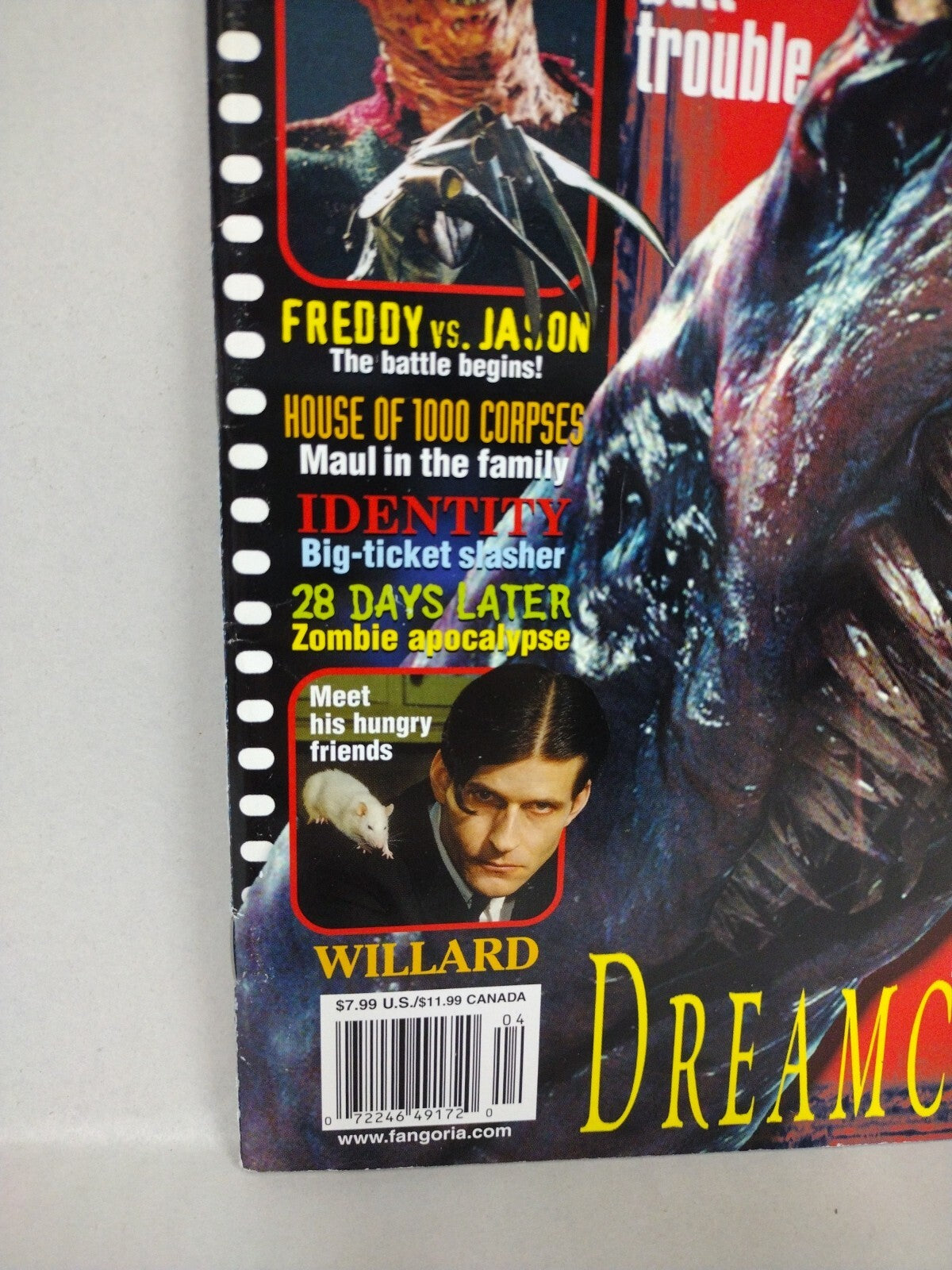 FANGORIA Magazine #221 (2003) Stephen King Dreamcatcher Freddy Vs Jason Willard