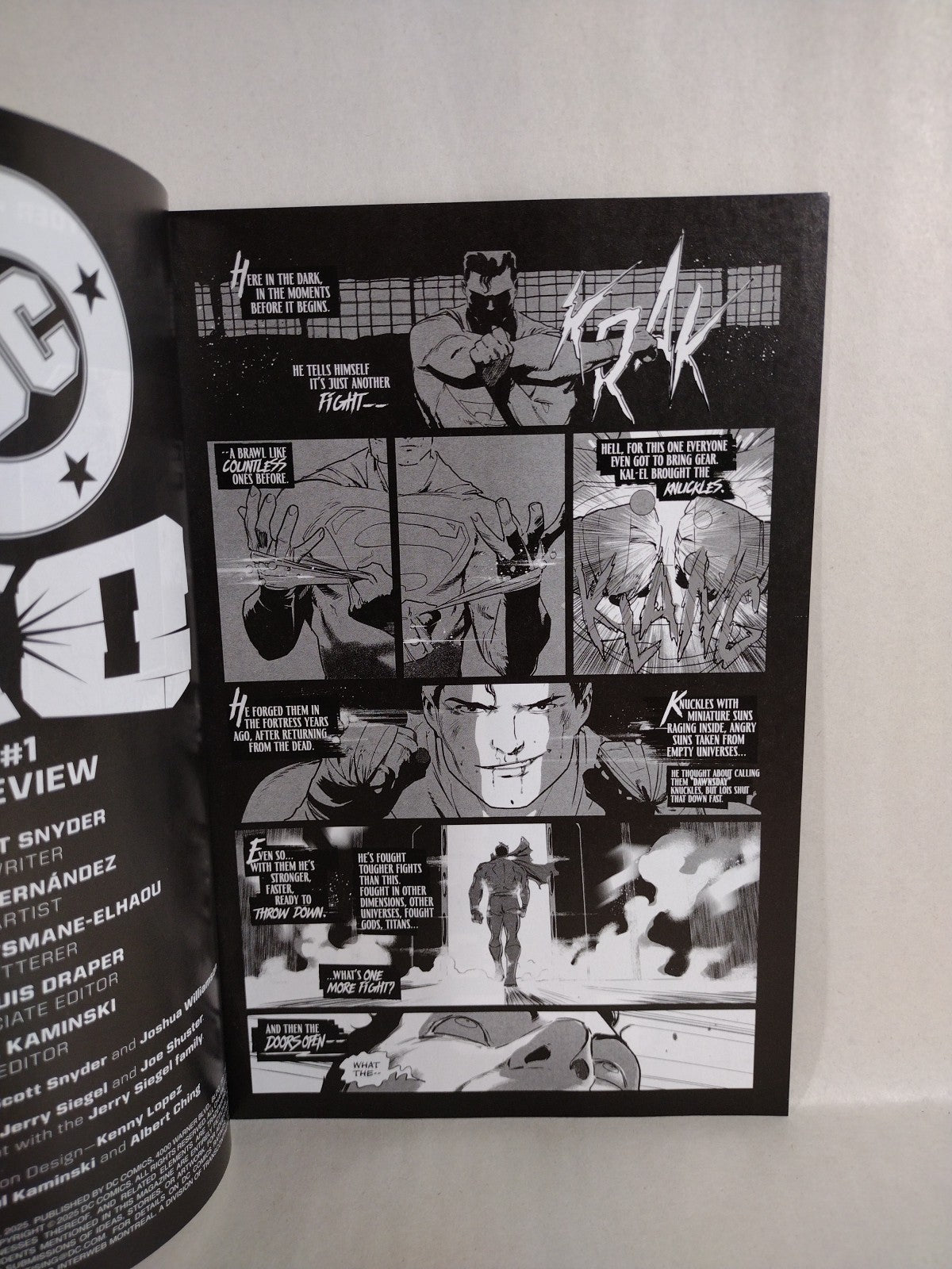 DC KO #1 (2025) SDCC Exclusive Ashcan Special Edition Preview Scott Snyder VF-NM