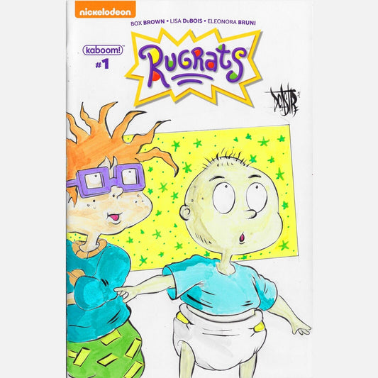 RUGRATS #1 (2017 ) Blank Cover Comic W Original Dcastr Art COA  #351