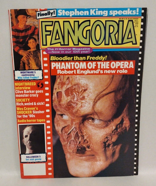 Fangoria Magazine #87 (1989) Stephen King Shocker Nightbreed Halloween 5 NMOES
