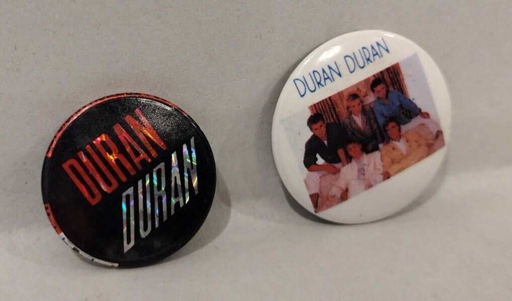 Duran Duran (1983) Original Tritech Button Set 1" & 1.25" Made in England