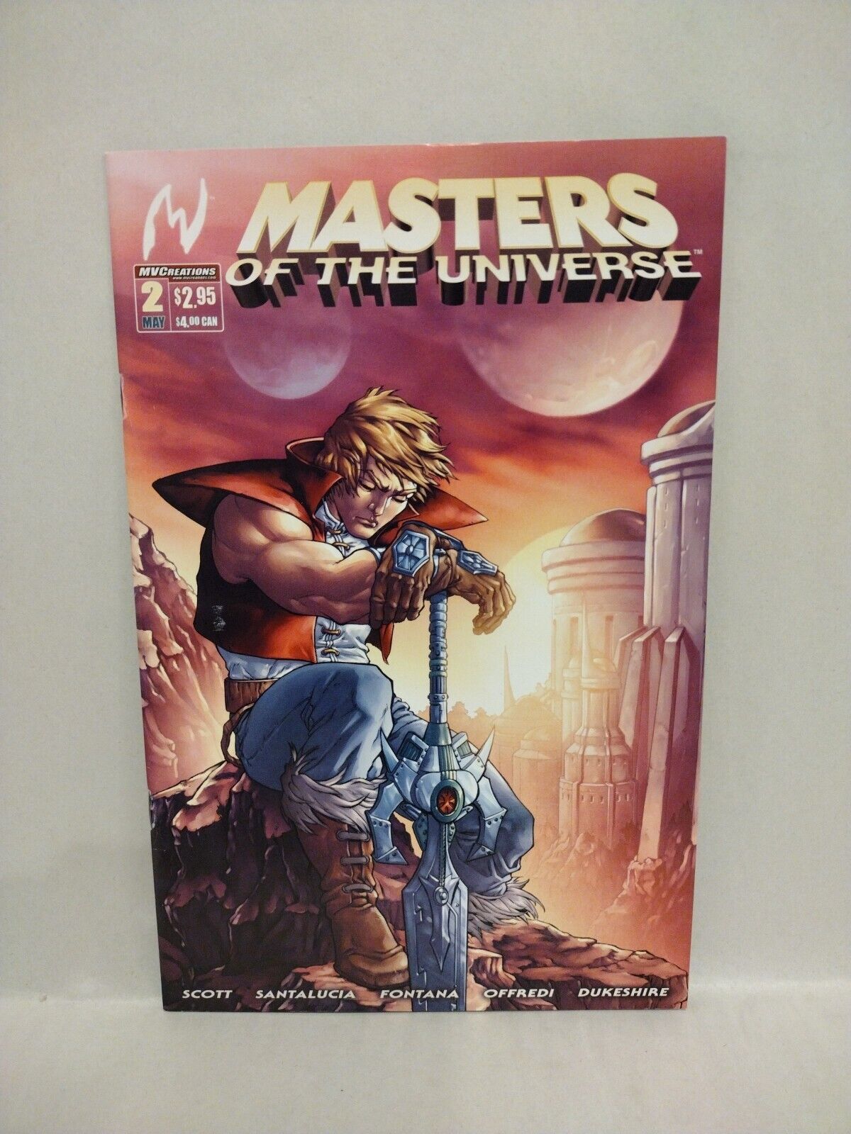 Masters of the Universe (2004) MVCreations Comic Set #2 3 Prince Adam Teela