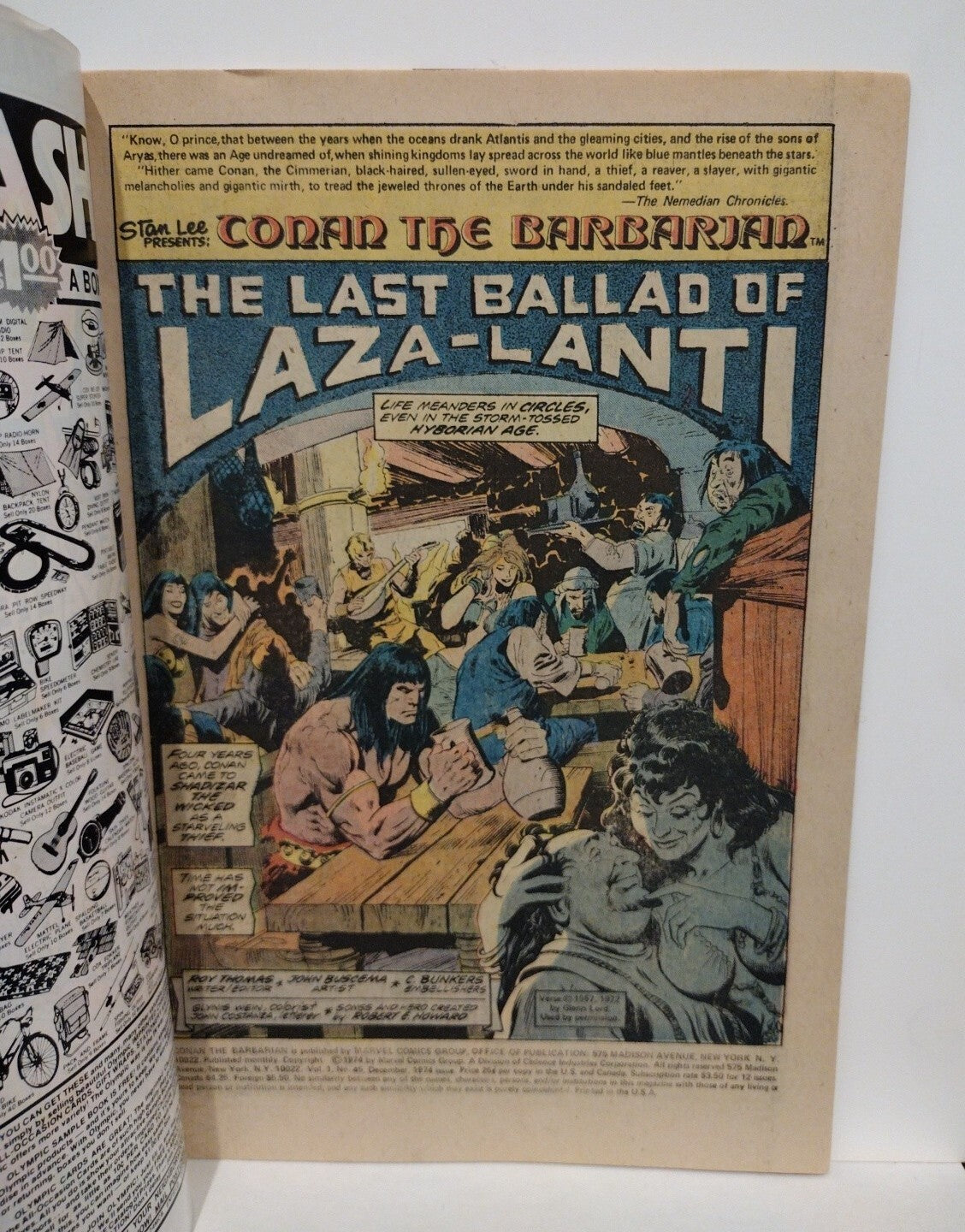 Conan #45 (1974) Bronze Age Marvel Roy Thomas John Buscema VF