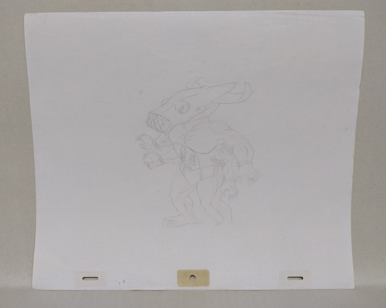 Street Sharks (1996) Original Animation Production Cel Killamari W Underdrawing 
