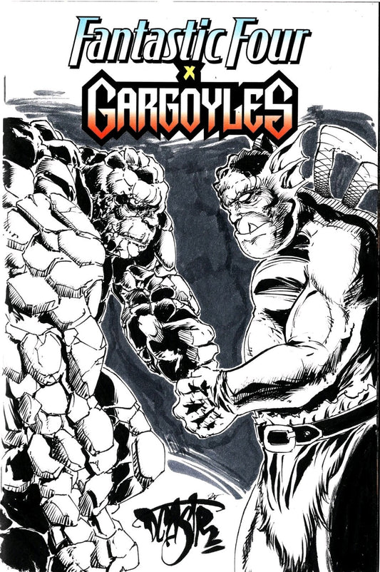 Fantastic Four X Gargoyles #1 (2025) Marvel Sketch Variant W Original DCastr Art