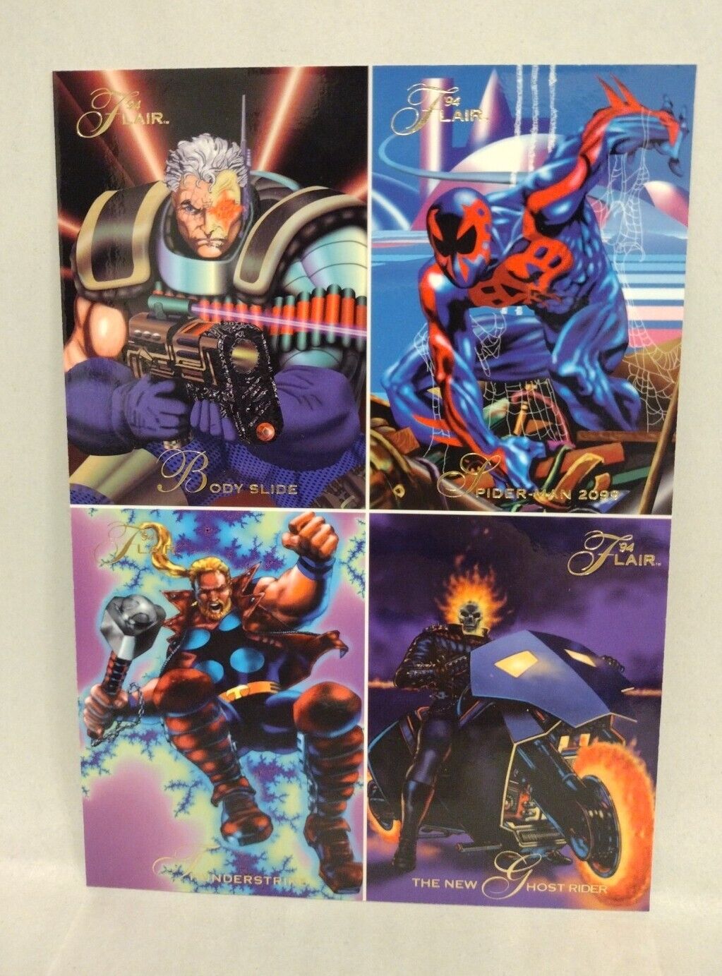 Marvel Comics (1994 1995) Universe Masterpieces Uncut Promo Sheet Lot Set