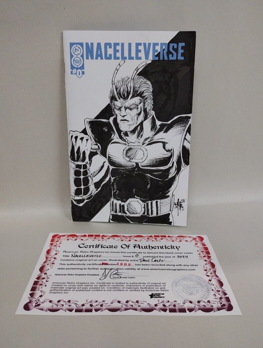 Nacelleverse #0 (2024) Blank Cover Variant comic W Original Dave Castr Art 