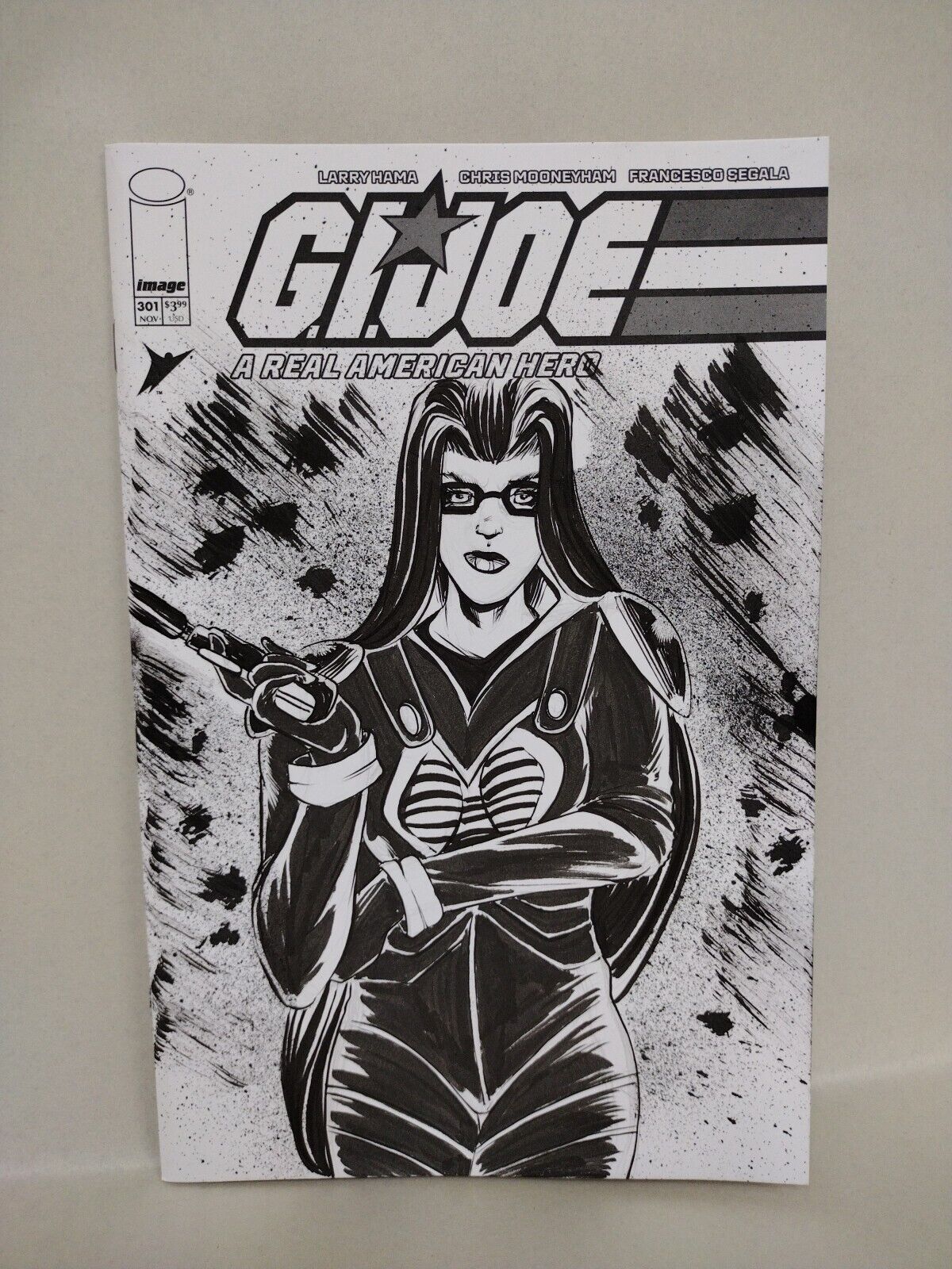 GI Joe #301 (2023) Image Comic Sketch Var W Original Dave Castr Baroness Art