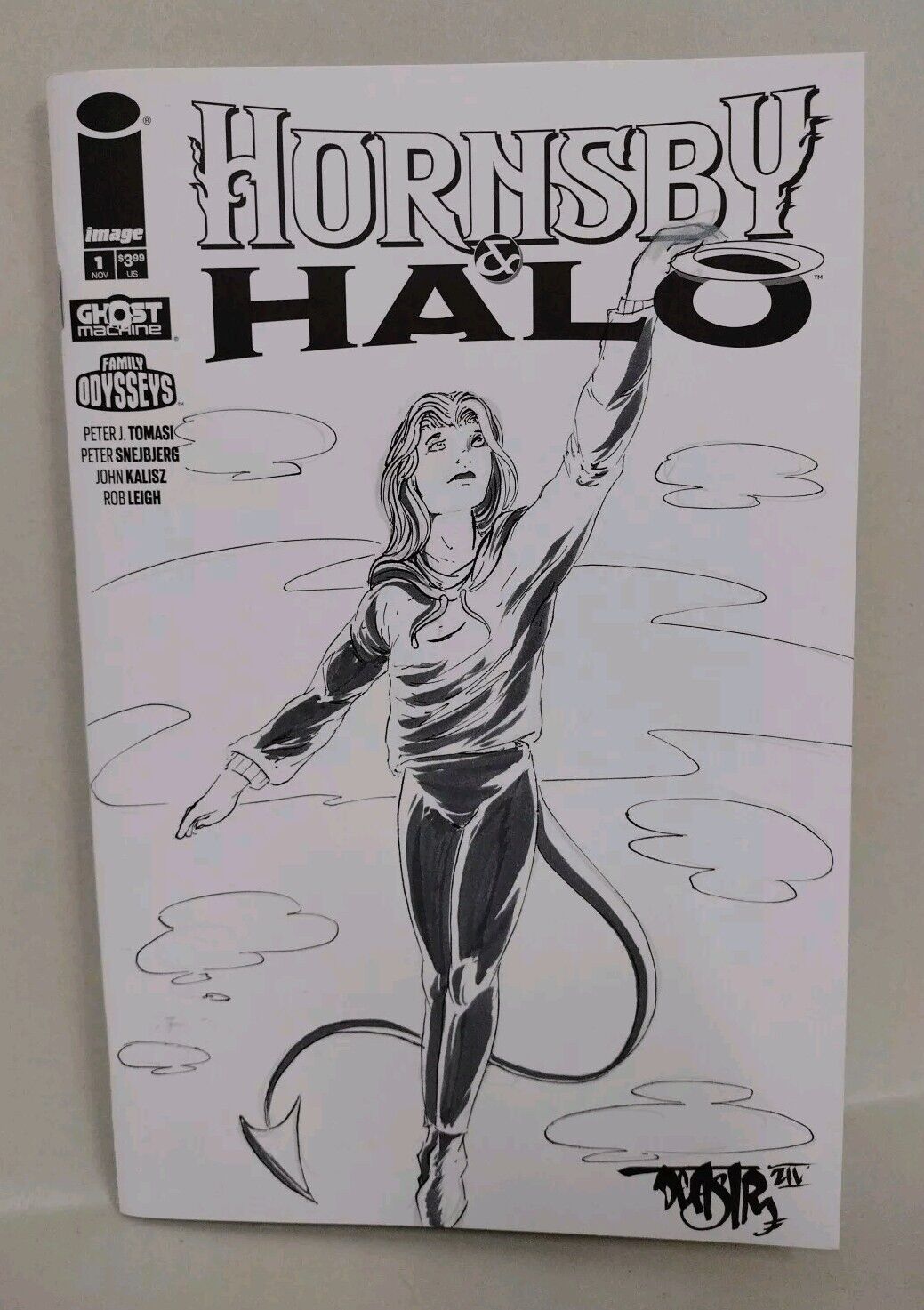 Hornsby & Halo 1 (2024) Ghost Machine Sketch Cover Var W Original Dave Castr Art
