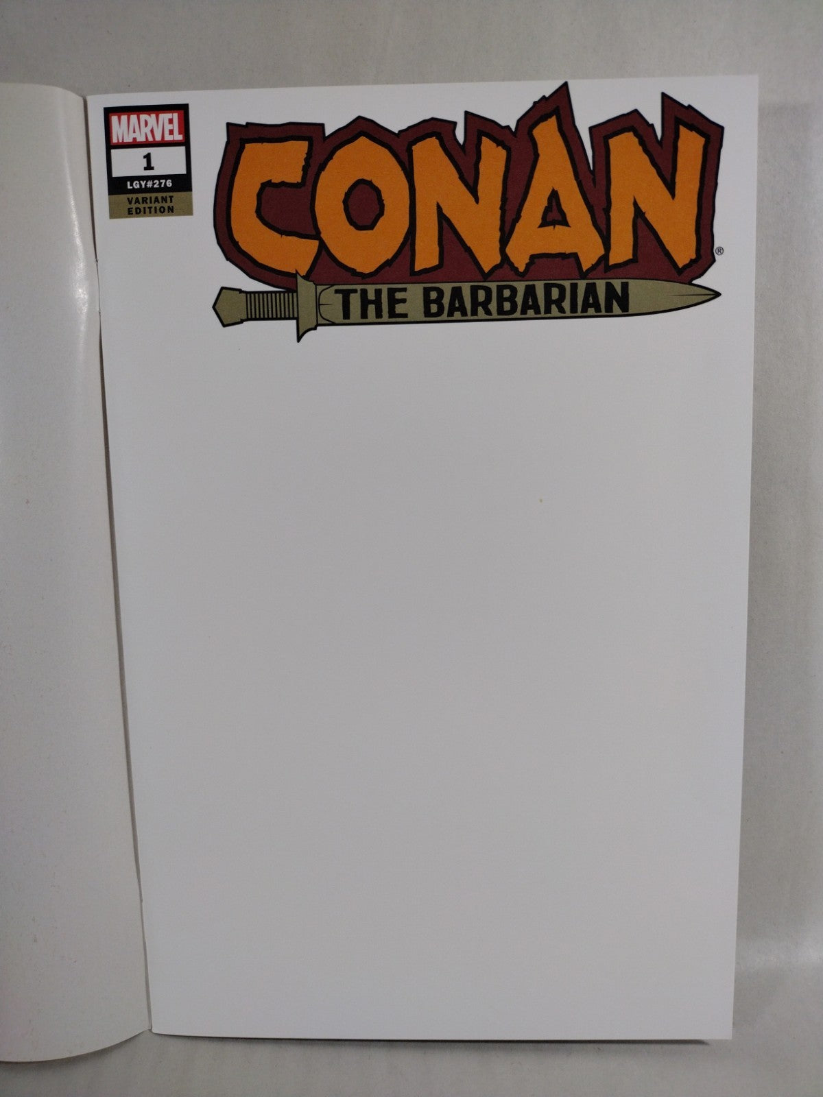 Conan The Barbarian #1 (2019) Marvel Comic Blank Sketch Cover New NM