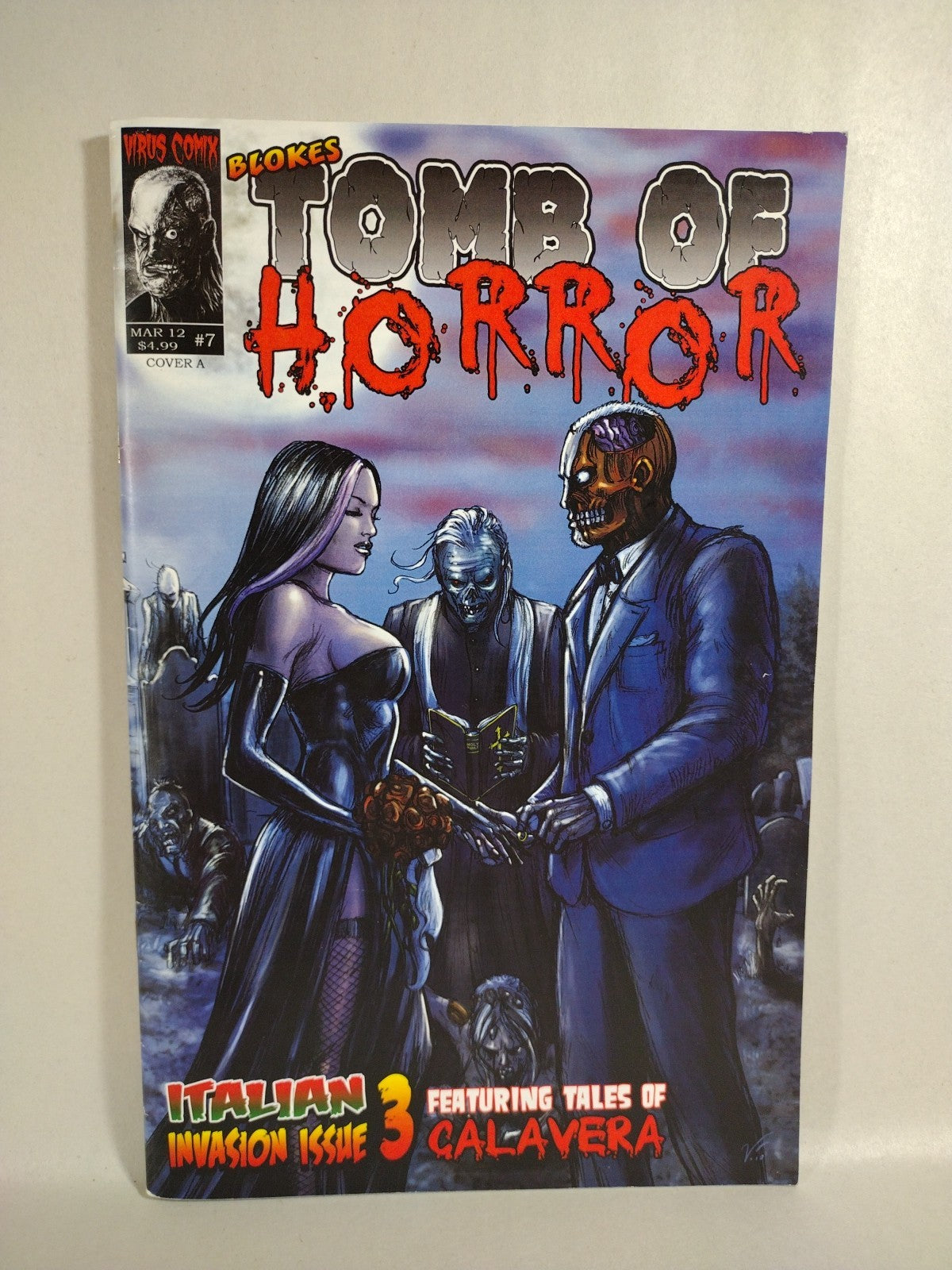 Blokes Tomb Of Terror (2009) Virus Comix Comic Lot #1 2 3 4 7 Calavera VG-VF