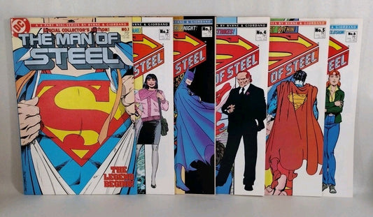 Superman Man Of Steel (1986) Complete John Bryne DC Comic Set #1-6 VF-NM