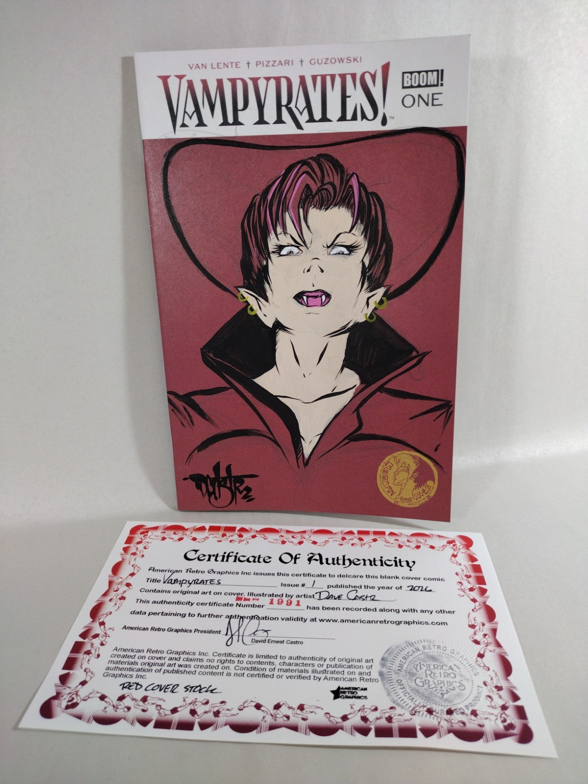 Vampyrates #1 (2026) Boom Comic Red Sketch Cover W Original Dave Castr Art 