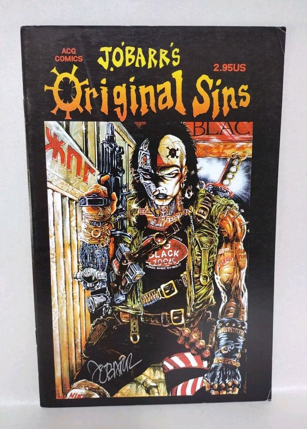 James O'Barr Original Sins #1 (1999) ACG Comic Signed Crow Pin-Up Gallery FN