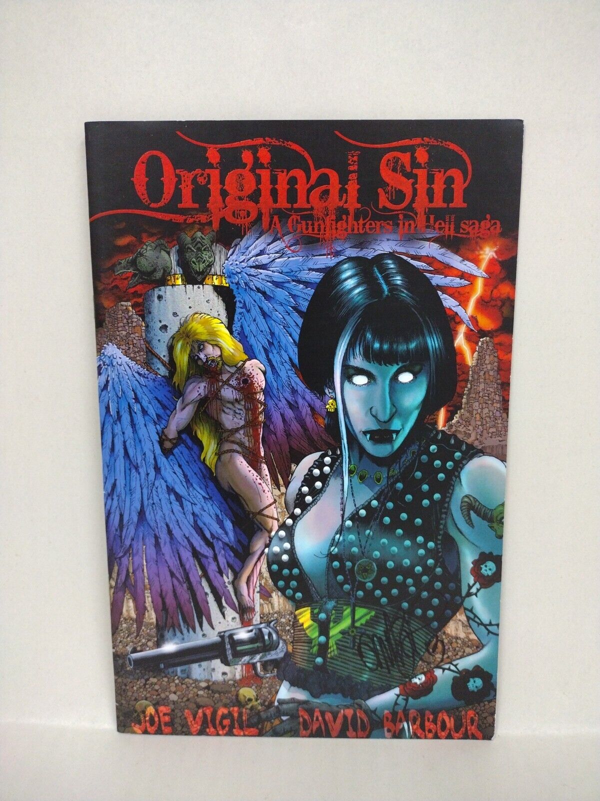 Original Sin (2012) Complete Wild Angels Comic Set #1 2 3 Signed Joe Tim Vigil