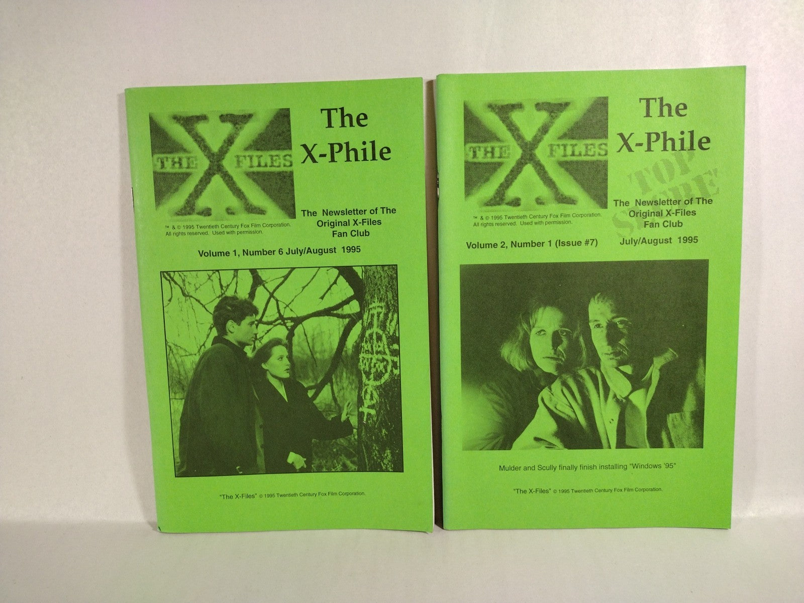 X-Files (1995) X-Phile Fan Club Exclusive Newsletters #6 7 8 9 11 + X-Notes #3 4