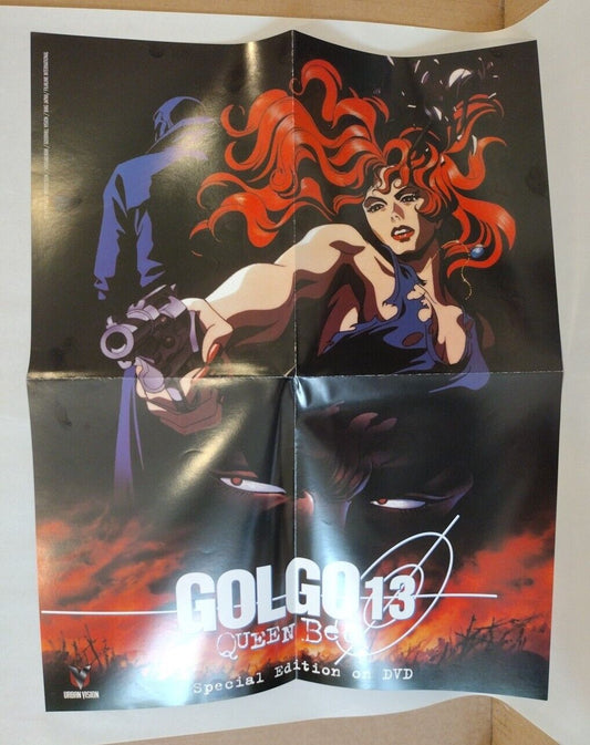 Golgo 13 Queen Bee Original 1998 17 X 22" Authentic Anime Retailer Poster Folded