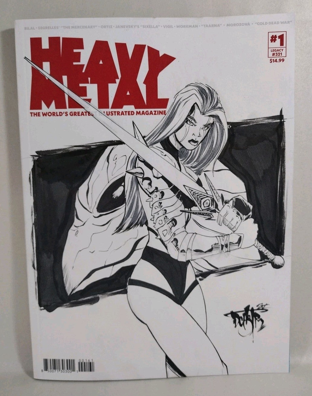 Heavy Metal Magazine #1 (2025) Sketch Cover Variant Comic W Original DCastr Art