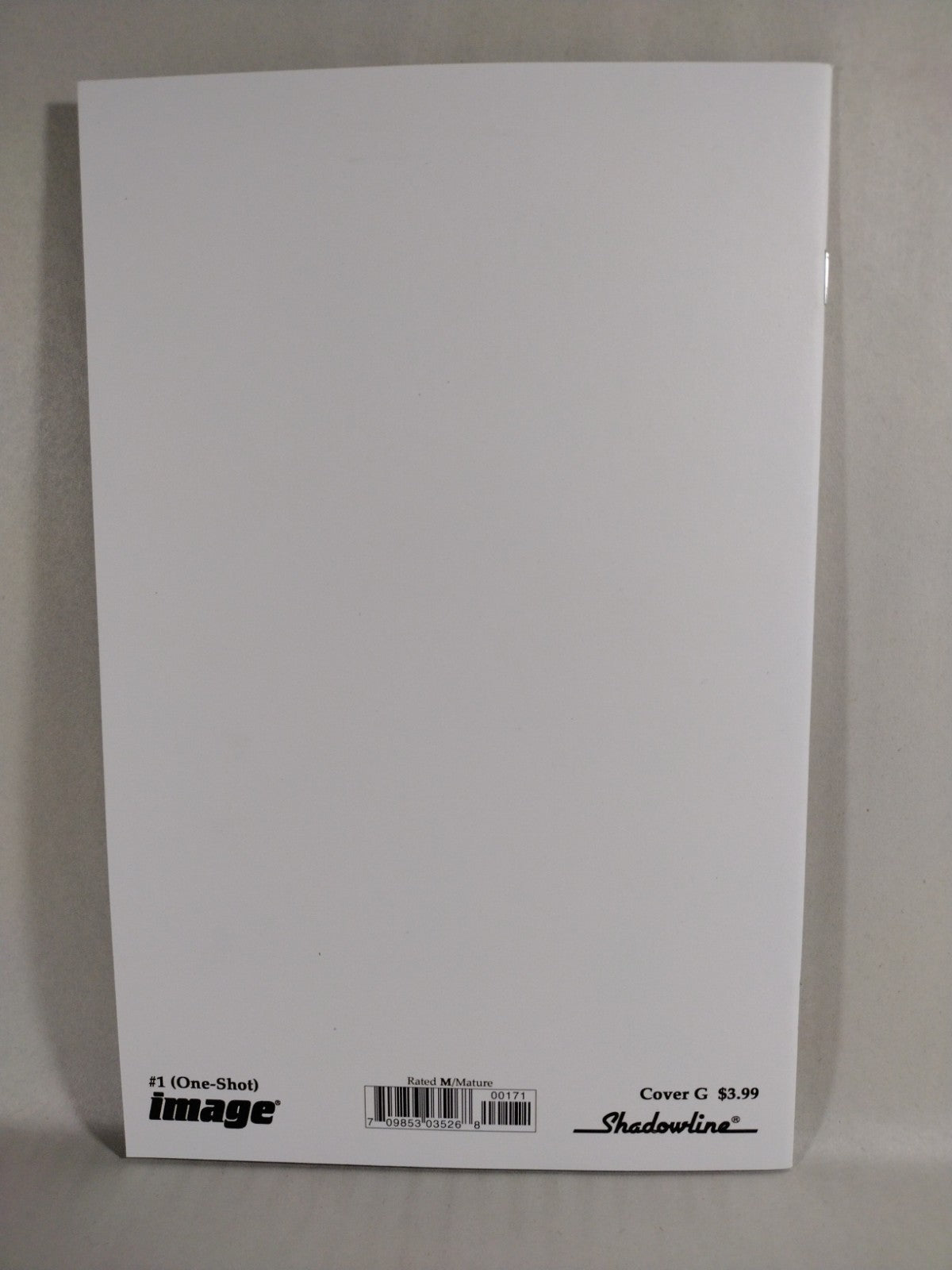 LAST SHADOWHAWK #1 (2022) Image Comic Blank Corrected Variant Cvr G NM