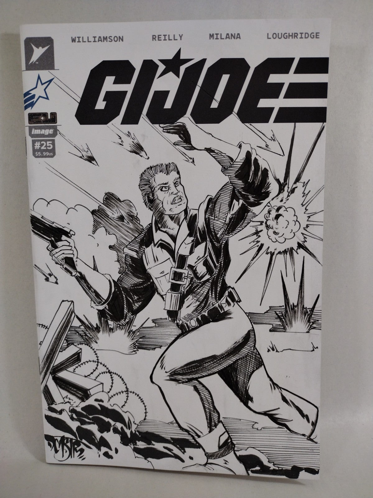 GI Joe #25 Image (2026) Sketch Cover Variant Comic W Original DCastr Duke Art