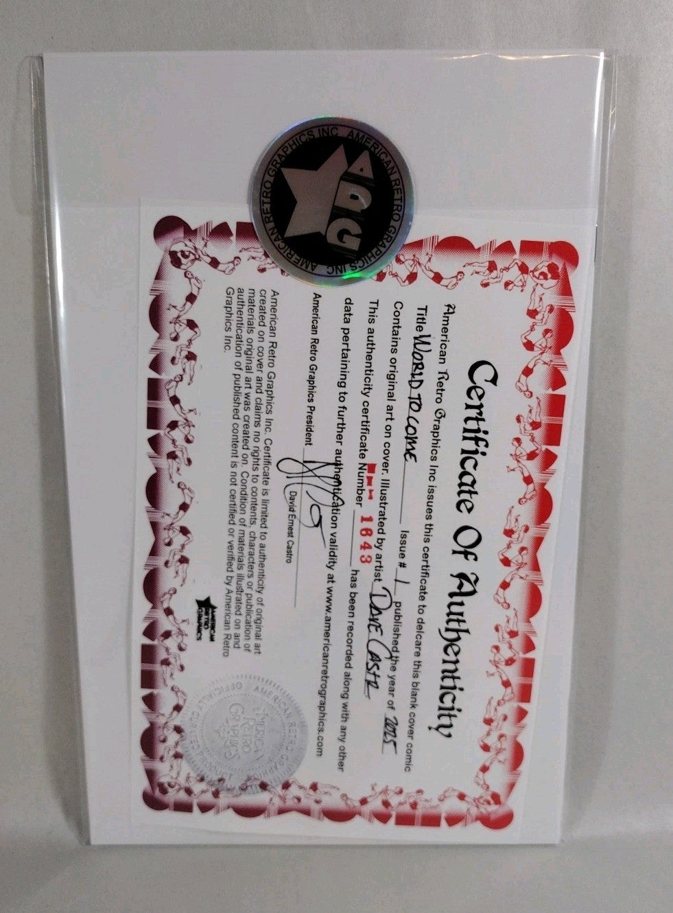 The World To Come (2025) Marvel Sketch Cover Variant Comic W Original DCastr Art