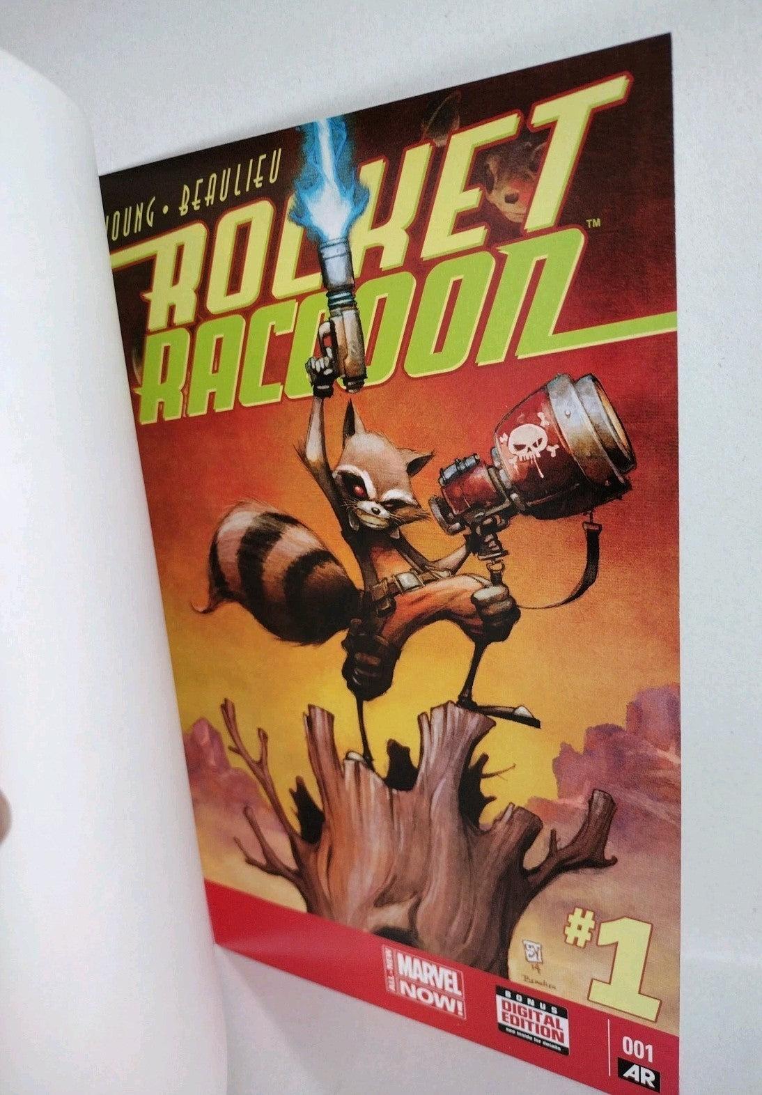 Rocket Raccoon #1 (2014) Marvel Blank Sketch Cover Comic Variant VF