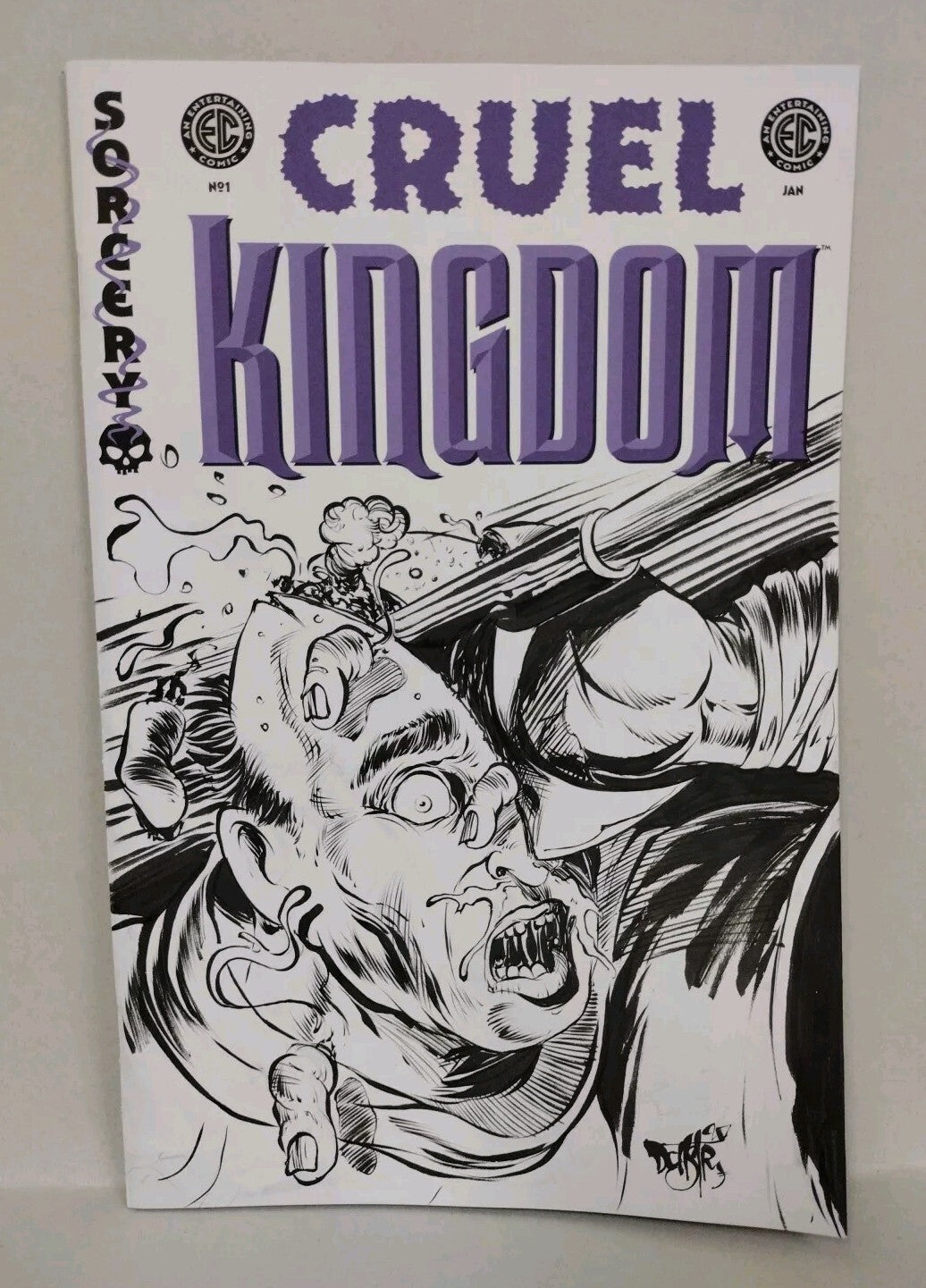 Cruel Kingdom #1 (2024) Oni EC Comic Sketch Cover Variant W Original DCastr Art