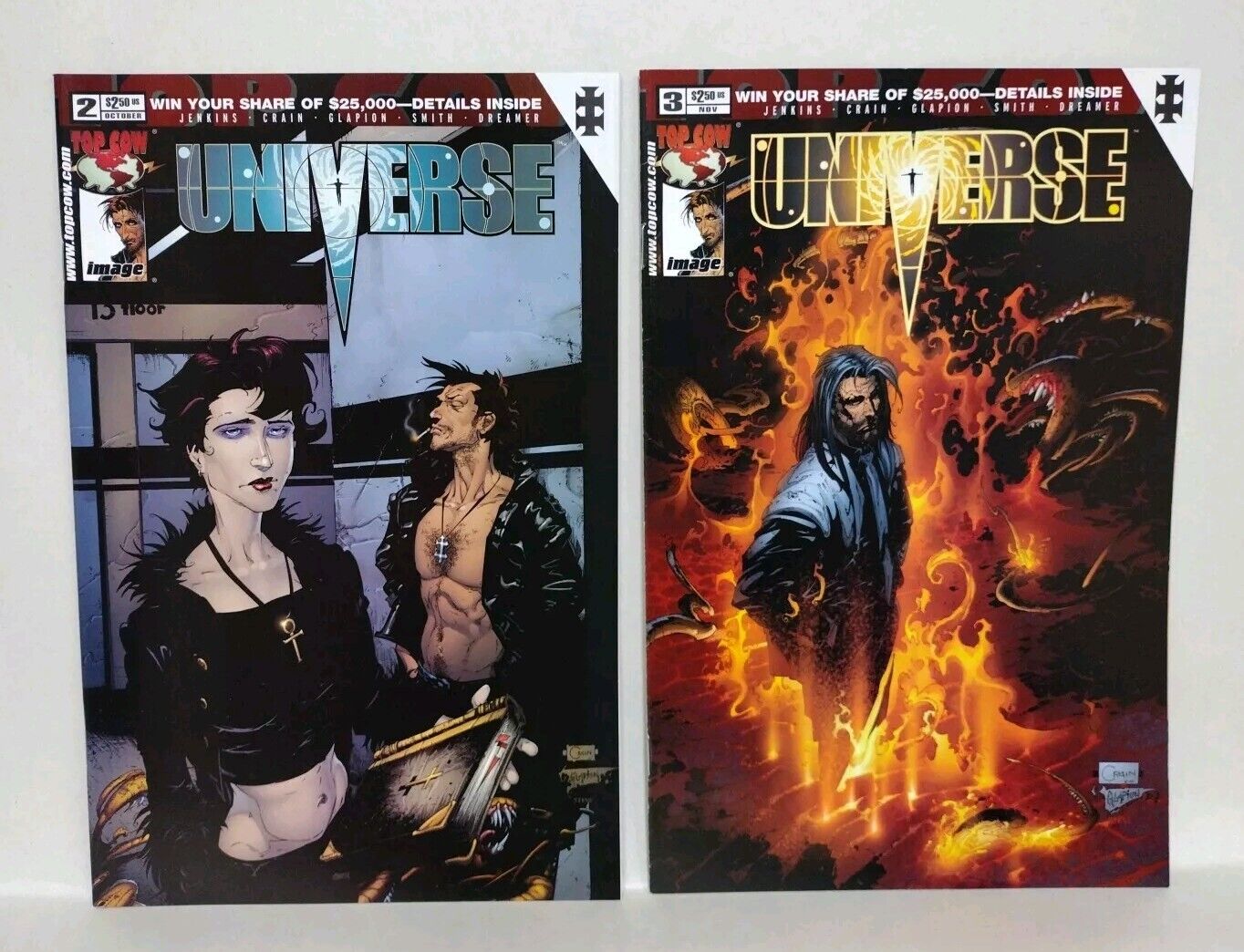 Universe (2001) Complete Image Top Cow Comic Set #1 DF Variant 2 3 4 5 6 7 8 