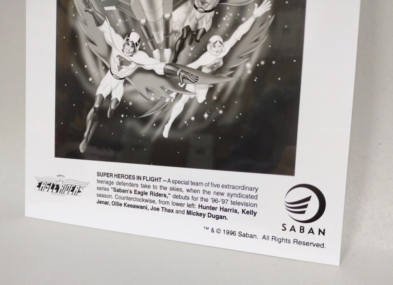 SABAN'S EAGLE RIDERS Vintage Photo 1996 Anime Gatchaman Battle Of The Planets