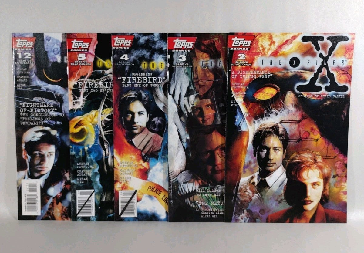 X-Files (1995) Topps Comic Lot #2 3 4 5 12 Charlie Adlard VF-NM
