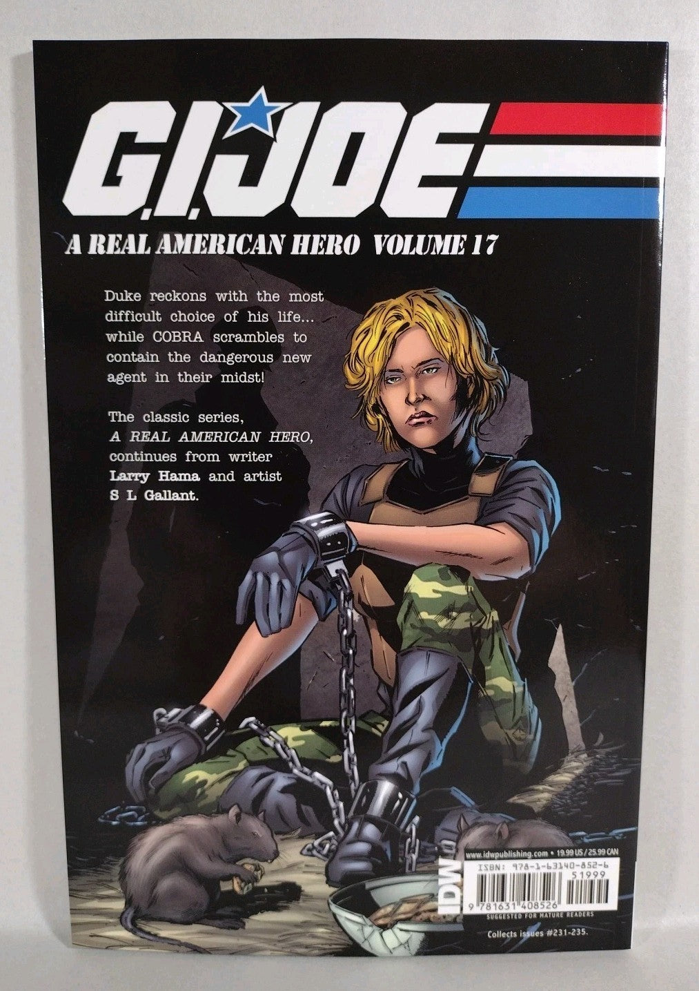 GI JOE: REAL AMERICAN HERO VOL 17  (2017) IDW TPB SC Larry Hama #231-235 New