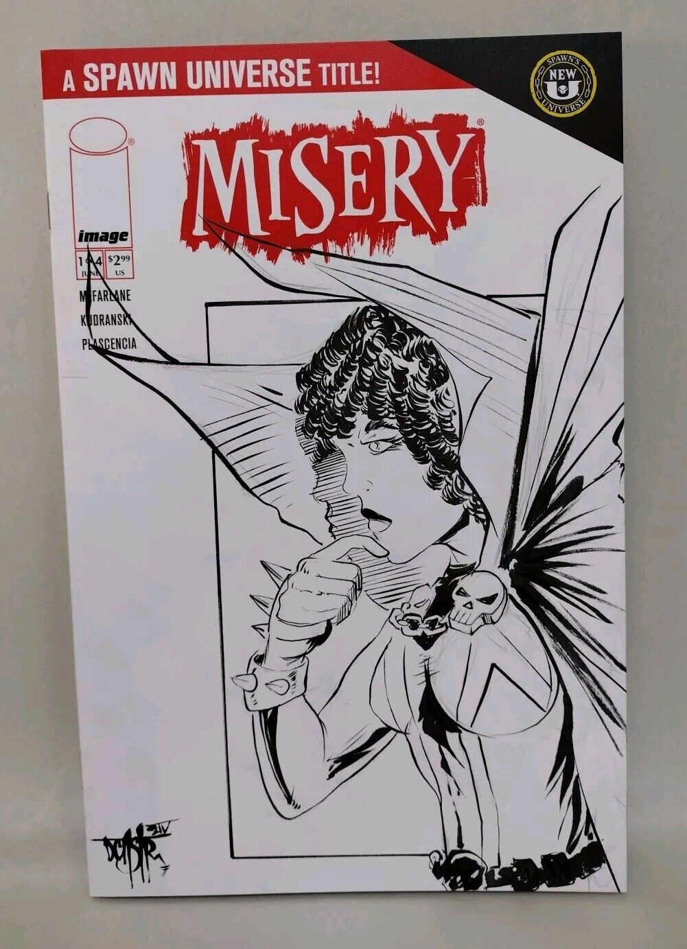 Misery 1 (2024) Image Comic Sketch Cover Variant W Original Cyan Dave Castr Art