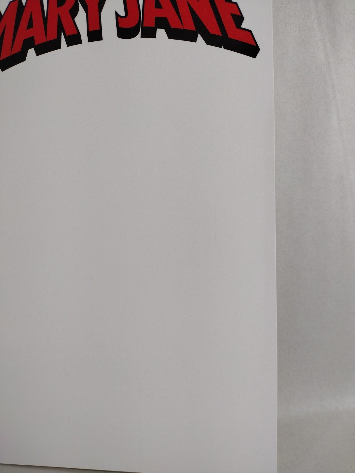 Amazing Mary Jane #1 (2019) Marvel Blank Sketch Variant Cover Comic New NM