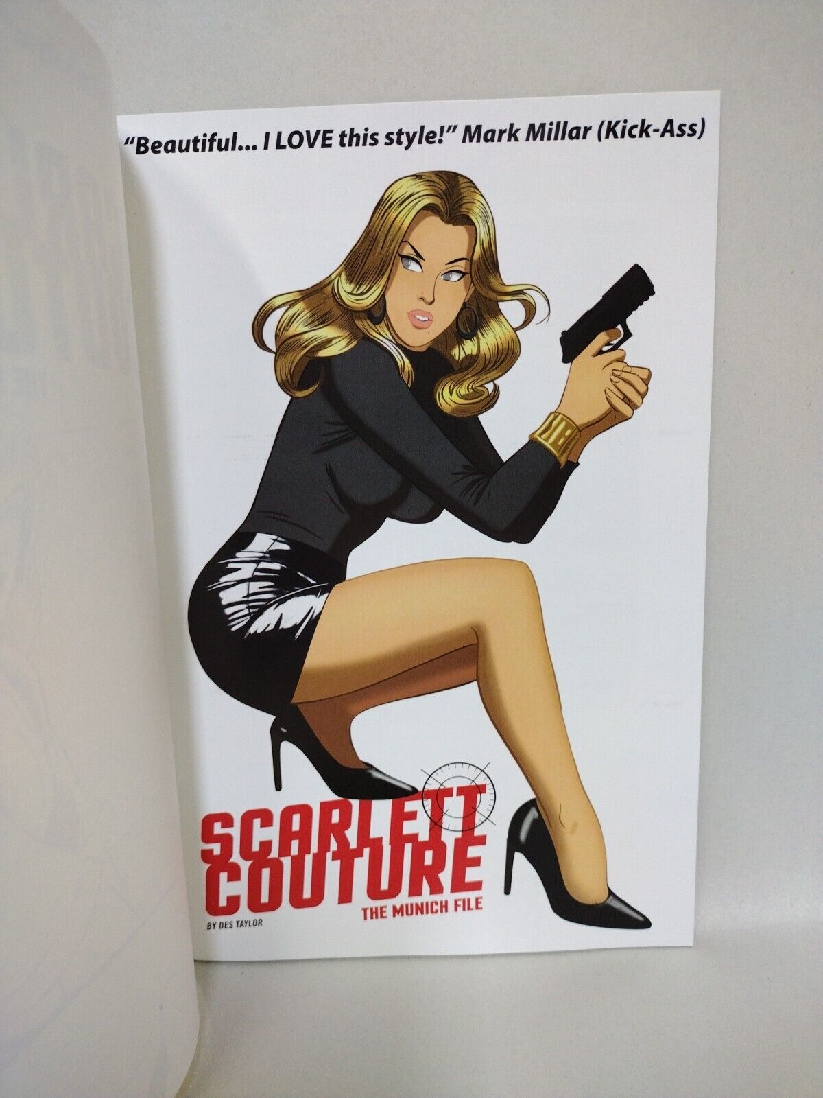 SCARLETT COUTURE MUNICH FILES #1 Sketch Variant Cvr W Original Art Dave Castr