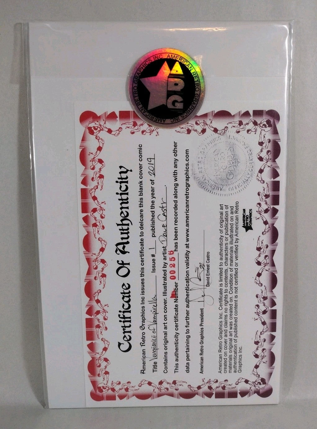 Vengeance Of Vampirella #1 (2019) Dynamite Sketch Cover W Original DCastr Art