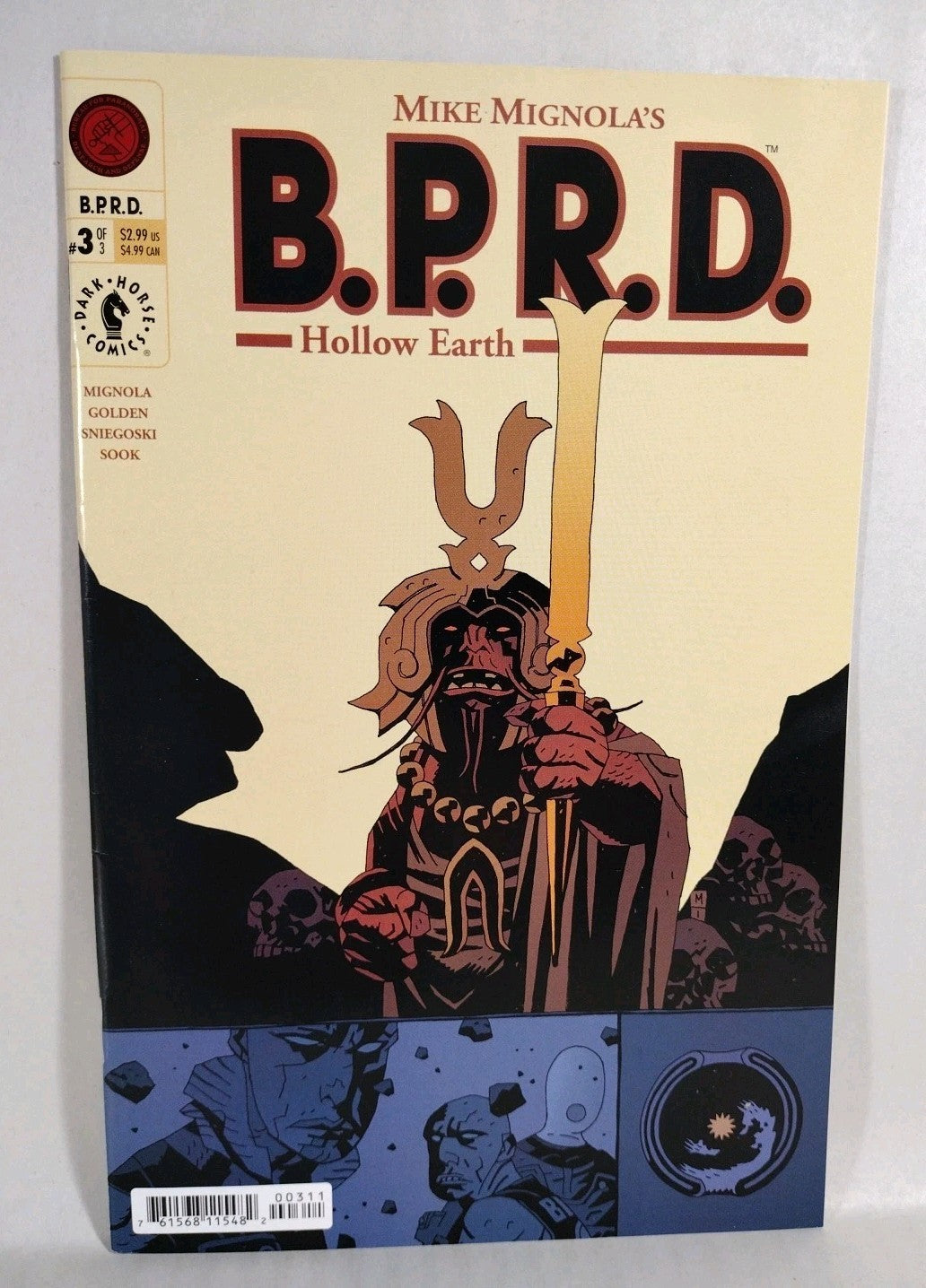 BPRD Hollow Earth (2002) Complete Dark Horse Mini-series #1 2 3 Mike Mignola