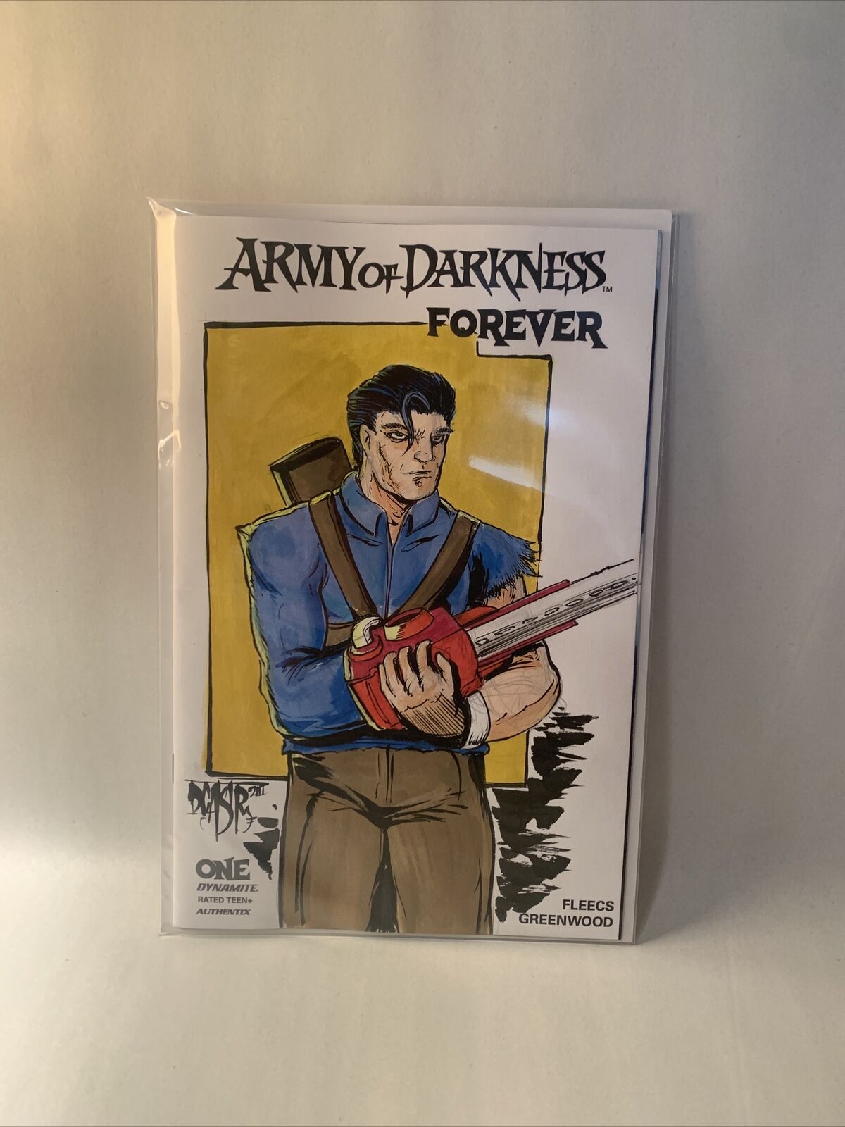 ARMY OF DARKNESS FOREVER #1 Blank Sketch Cover Variant W Original Dave Castr Art