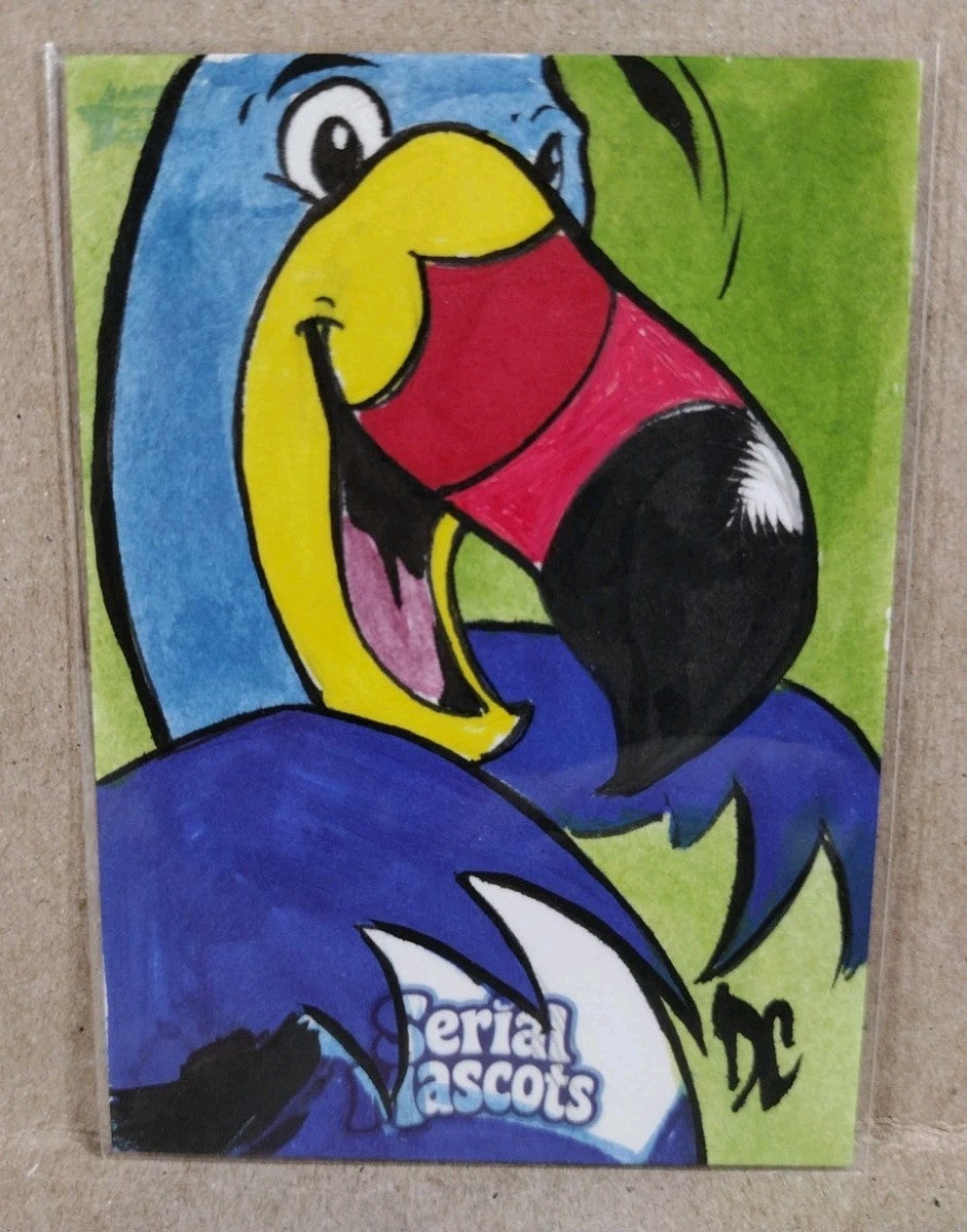 Serial Mascots (2026) ARG Sketch Card W Original Dave Castr Tucan Sam Art