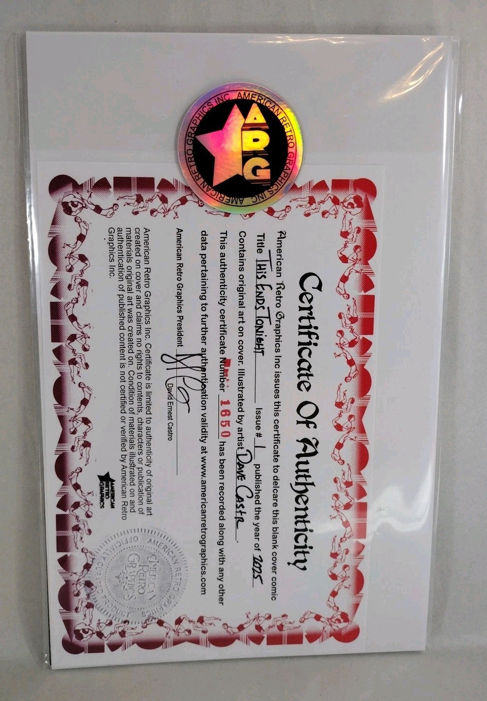 This Ends Tonight #1 Image Comic 2025 Sketch Cover Variant W Original DCastr Art