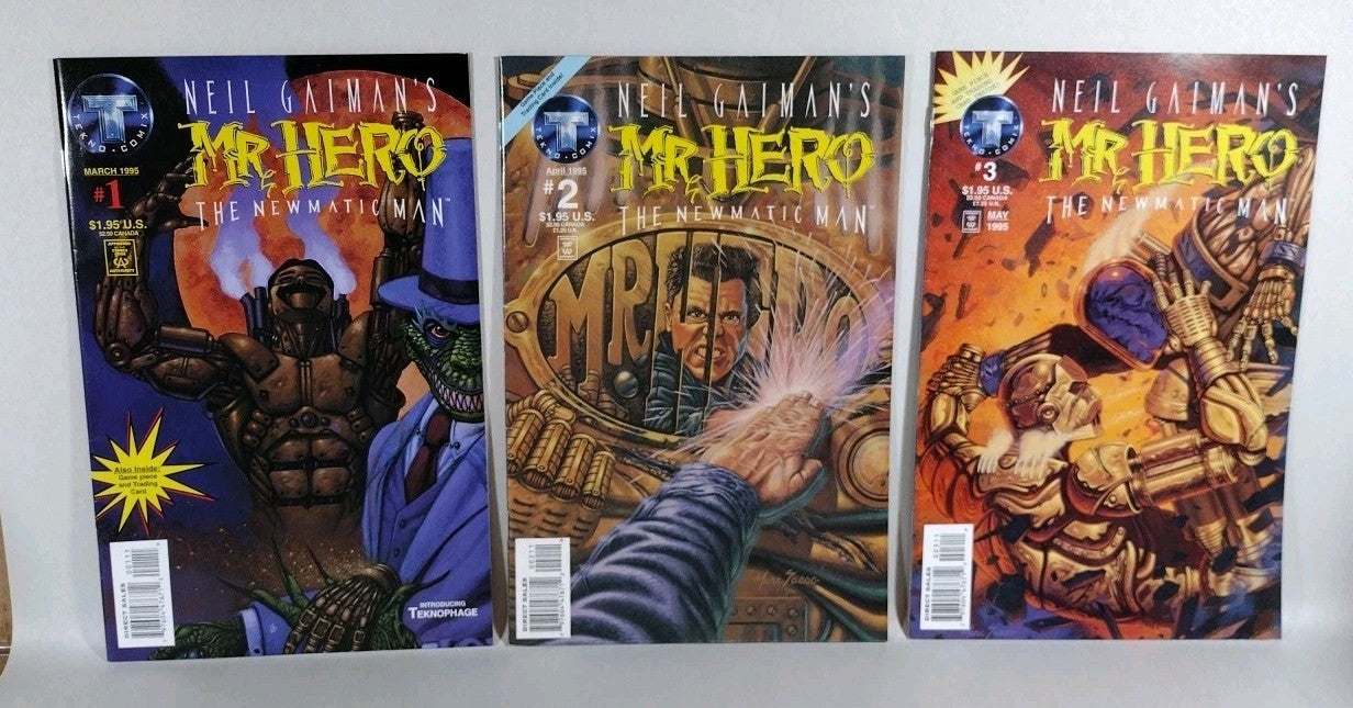 Mr Hero The Newmatic Man (1995) #1-18 Complete Tekno Comix Comic Series F-NM
