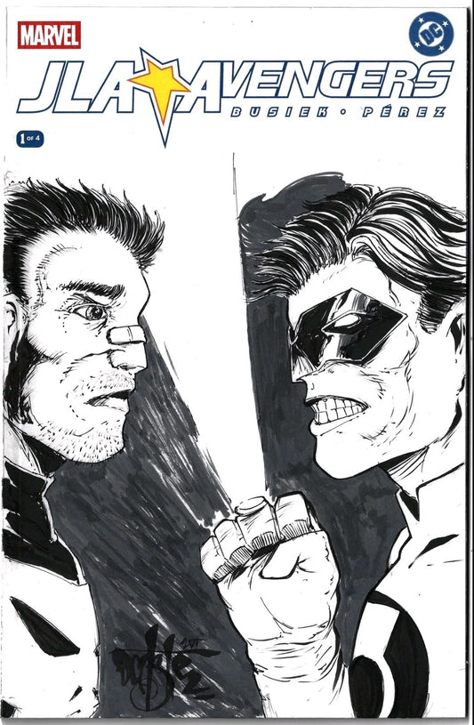 JLA Avengers #1 (2026) DC Marvel Facsimile Sketch Variant W Original DCastr Art