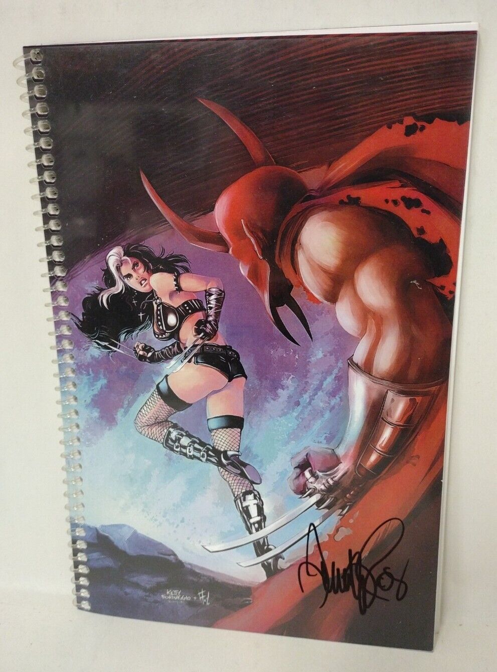 Faust Vs Calavera Blades & Blood (2007) RAW Comics Pin-up Book Signed Tim Vigil