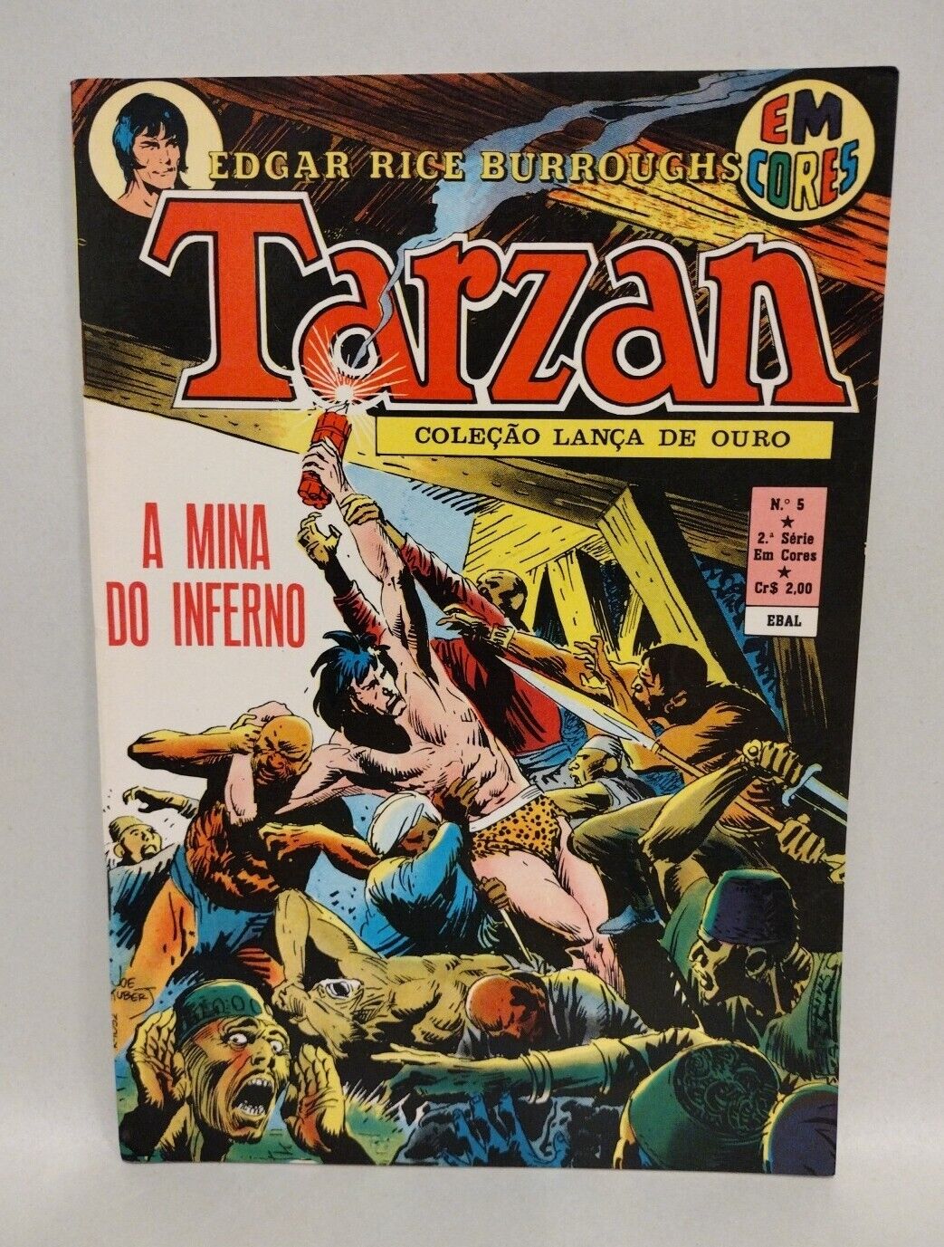 Tarzan (1973) EM Cores Brazilian DC Comic Lot #1 4 5 6 7 9 Joe Kubert