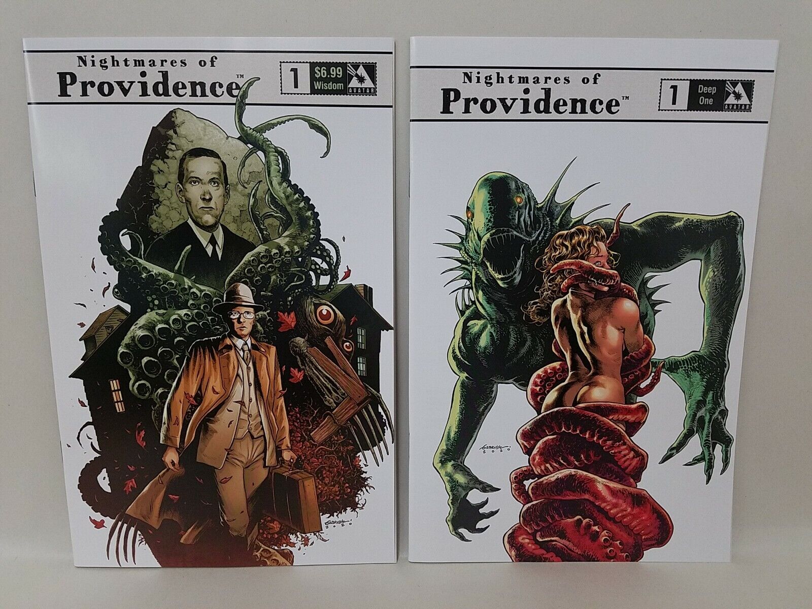 Nightmares Of Providence (2021) Sketchbook Lot Set Deep One Rare Andrade Variant